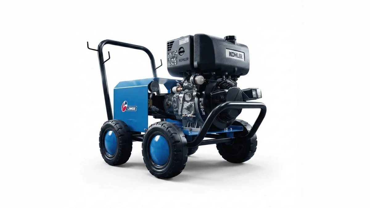 Hidrolimpiadora autónoma diésel Serie AFD/K Kohler con bomba industrial y chasis tubular